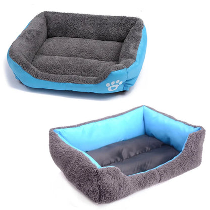 Grande cuccia per cani e gatti in peluche quadrata, estiva, lavabile, impermeabile, per animali domestici, per cani di taglia media e grande