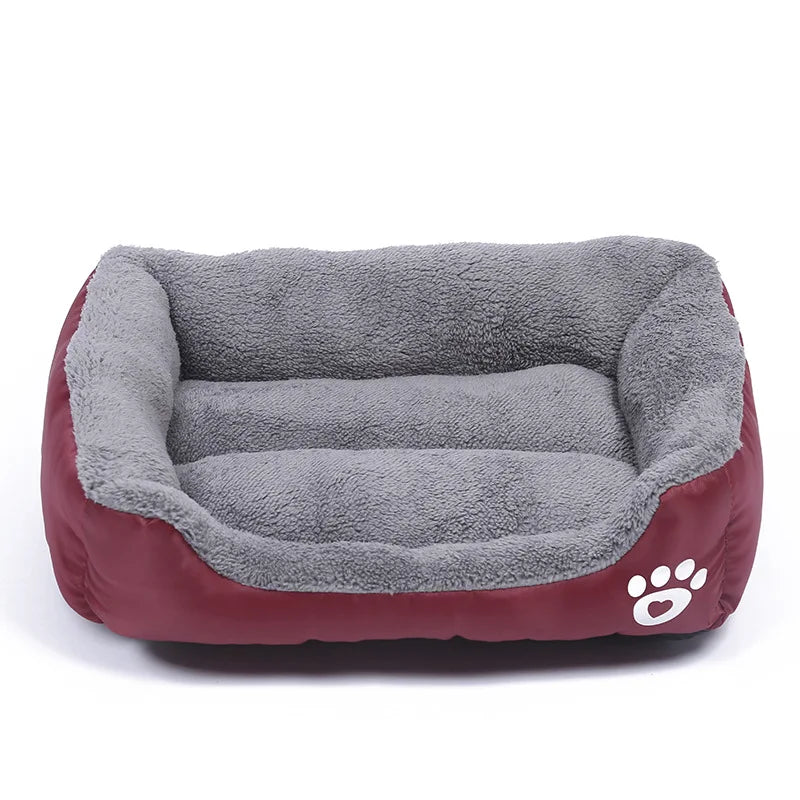 Grande cuccia per cani e gatti in peluche quadrata, estiva, lavabile, impermeabile, per animali domestici, per cani di taglia media e grande