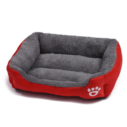 Grande cuccia per cani e gatti in peluche quadrata, estiva, lavabile, impermeabile, per animali domestici, per cani di taglia media e grande