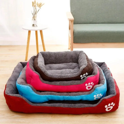 Grande cuccia per cani e gatti in peluche quadrata, estiva, lavabile, impermeabile, per animali domestici, per cani di taglia media e grande