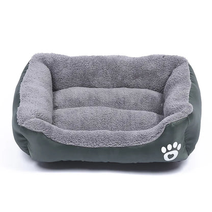 Grande cuccia per cani e gatti in peluche quadrata, estiva, lavabile, impermeabile, per animali domestici, per cani di taglia media e grande